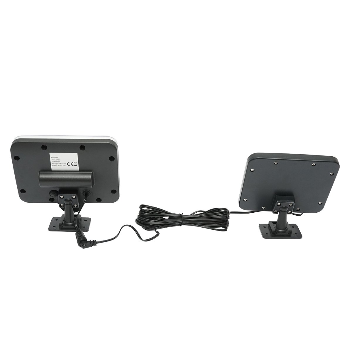 Lampa solara LED 250lm cu panou solar 1W/5.5V, baterie 3.7V/1.5 Ah, telecomanda, cablu 5m si senzor miscare IP44 Breckner Germany